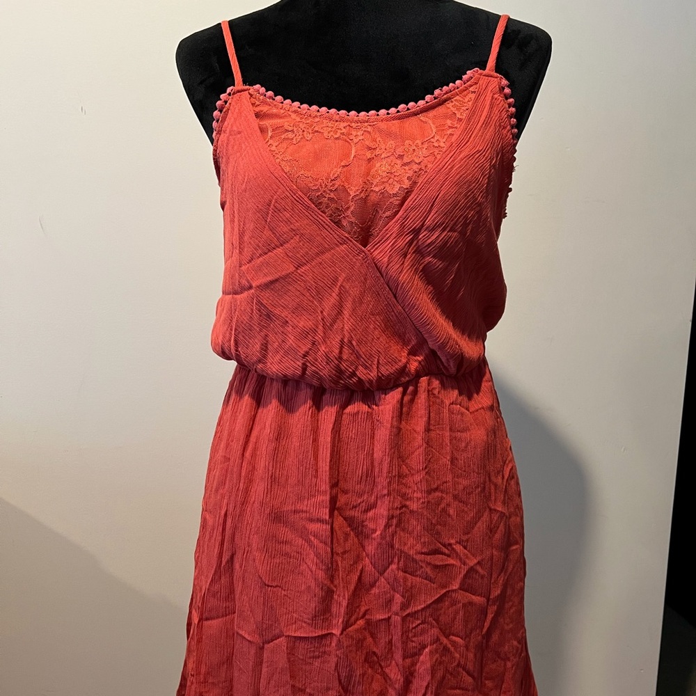 Daytrip burnt orange sundress sz M